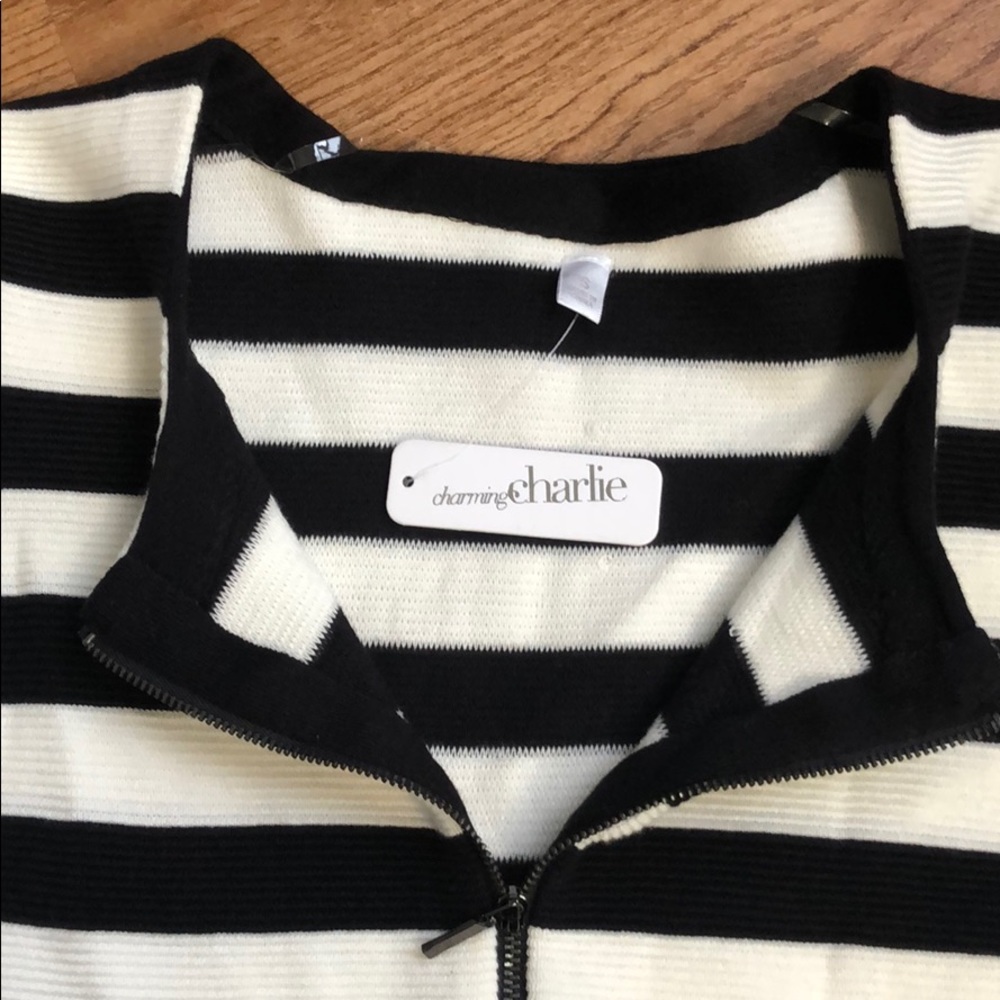 Striped zip-up jacket - Picture 2 of 2